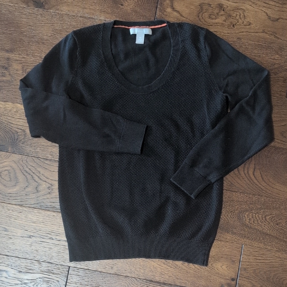 Banana Republic Black Crewneck Sweater